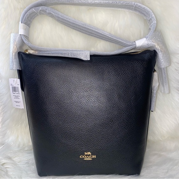 Coach 🖤 leather crossbody New - Picture 1 of 15